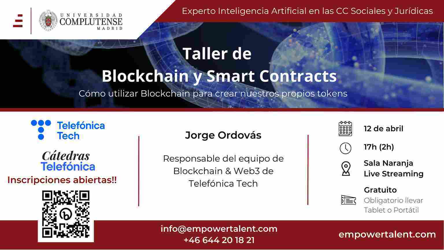 Inteligencia artificial, blockchain y smart contracts